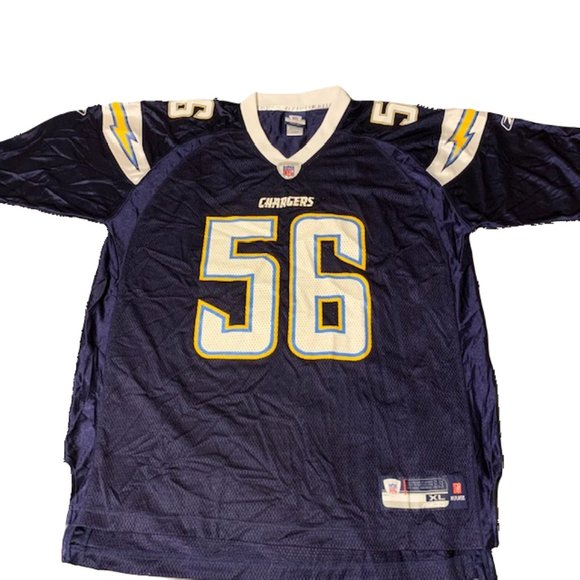 San Diego Chargers Shawne Merriman #56 Jersey Size XL Los Angeles NFL Reebok - Picture 2 of 3
